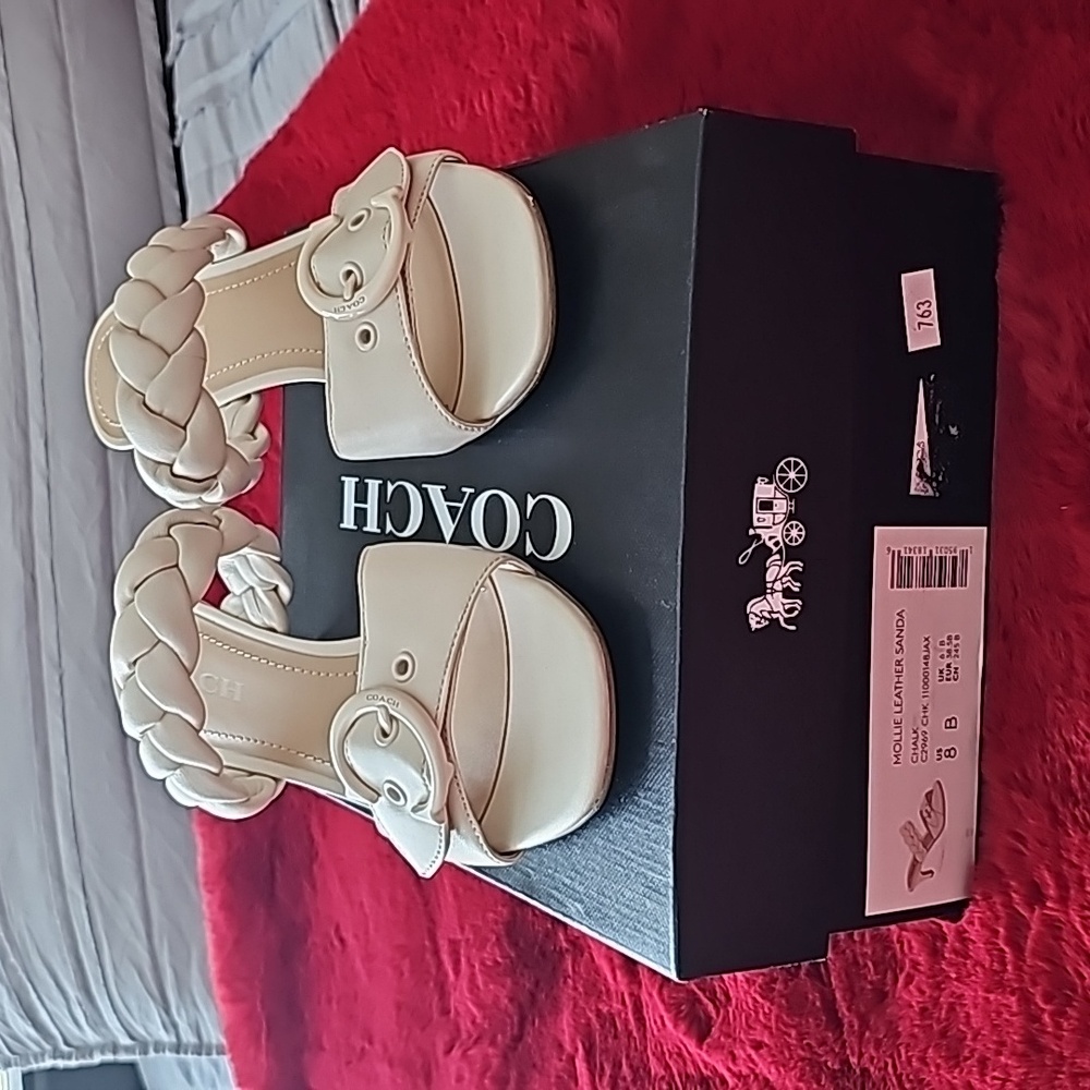 Coach Leather Sandal